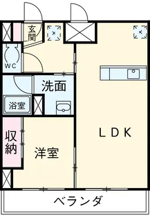 ビブレにししろ【501号室】の間取り