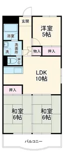 油屋ハイツ中野【405号室】の間取り