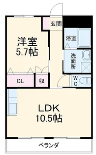パークウインズ長良【2階】の間取り