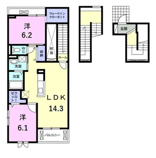 グランデ イースト【3階】の間取り