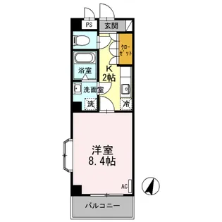 ハピネス【1階】の間取り