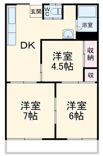 ピアース赤堀南町【A201号室】の間取り