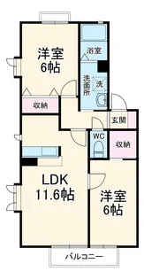 サニーライフ大磯【2階】の間取り