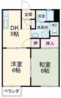 じゅねすしろやま【B102号室】の間取り