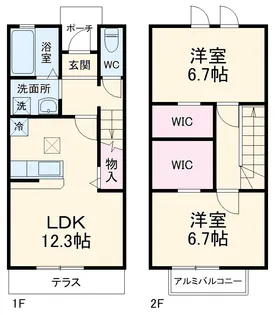 Ohana House【1階】の間取り