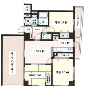 南行徳ツィンパークス【203号室】の間取り