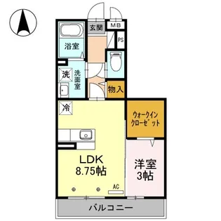 レガロ末広【3階】の間取り