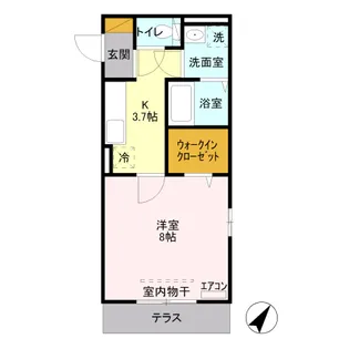 メゾンベール(南大塚)【メゾンベール号室】の間取り