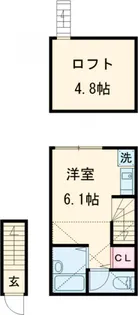 バーミープレイス桜上水Ⅲ【2階】の間取り
