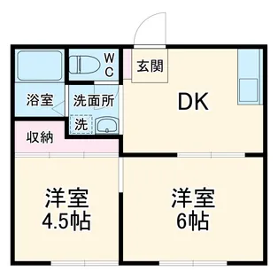 グリーンハイム逗子A【101号室】の間取り