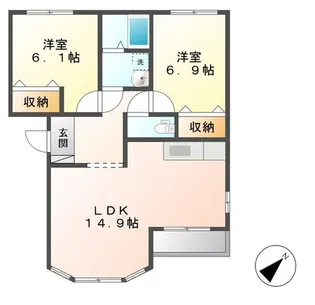サンヒルズ【2階】の間取り
