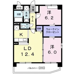 ニュー平地【3階】の間取り