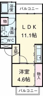 ル・パラディ【3階】の間取り
