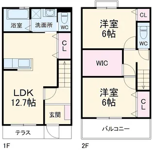 テラスハウス77【C号室】の間取り