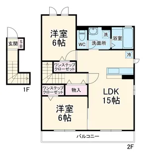ラークB【2階】の間取り