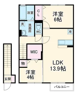 五反田ガーデン 南館【2階】の間取り