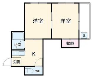 コーポ豊【103号室】の間取り