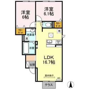 カモーリ【1階】の間取り