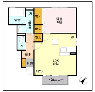 エスペランサ B【101号室】の間取り