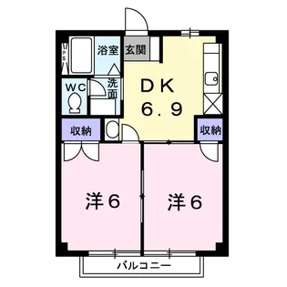 ニューシティ梶B【1階】の間取り