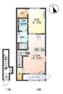 プリュニエ【2階】の間取り