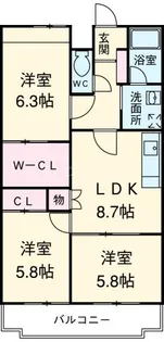 アムール・U-2【2階】の間取り