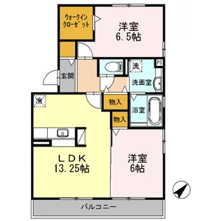 サンフレンズ【C101号室】の間取り