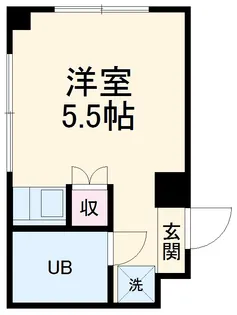 ナカハラビル【5B号室】の間取り