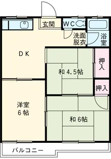 みたきハイツ【2階】の間取り