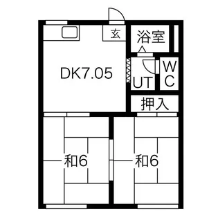 タウニー8【201号室】の間取り