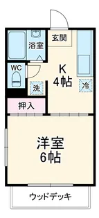 アーバンフラッツ【1階】の間取り