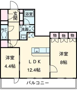 レジディアタワー目黒不動前【25階】の間取り