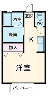 メゾンボザールⅡ【2階】の間取り