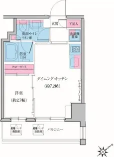 クレヴィアリグゼ雪が谷大塚【3階】の間取り