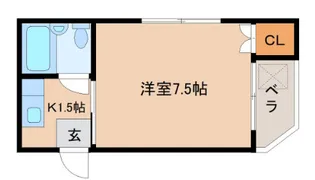 エトワール若葉【1階】の間取り