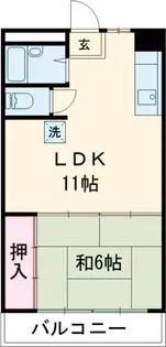 杉浦コーポ【3階】の間取り