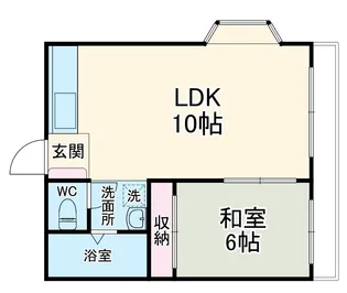 クレスト丸子【202号室】の間取り