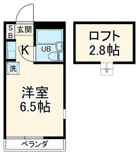カレッジ志木【2階】の間取り