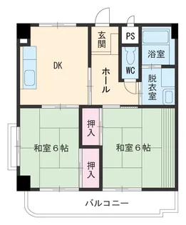 第二サンハイツ川原【4階】の間取り