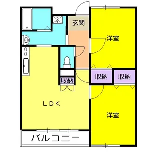 ベッラヴィスタ【2階】の間取り