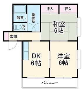 サンライズ【2階】の間取り
