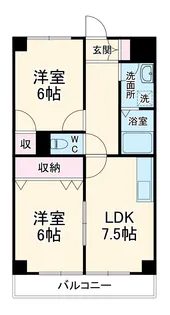 アドラーブル鳥羽見【201号室】の間取り