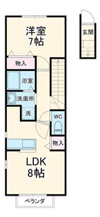 グリーンタウン2番館【2階】の間取り