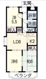 ア・ドリーム松田【304号室】の間取り