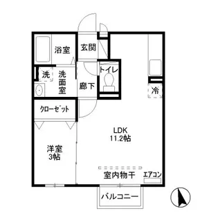 パストラル西遊馬【2階】の間取り
