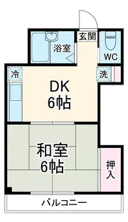 ヌカリヤハイツ【302号室】の間取り