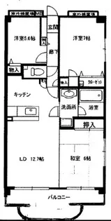 パティオ大宮【1階】の間取り