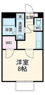 アンプルール クラージュ ゆうかり【1階】の間取り