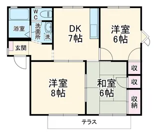 ウィンディ【1階】の間取り