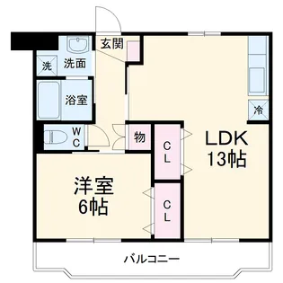 エクレール・ユウ【103号室】の間取り
